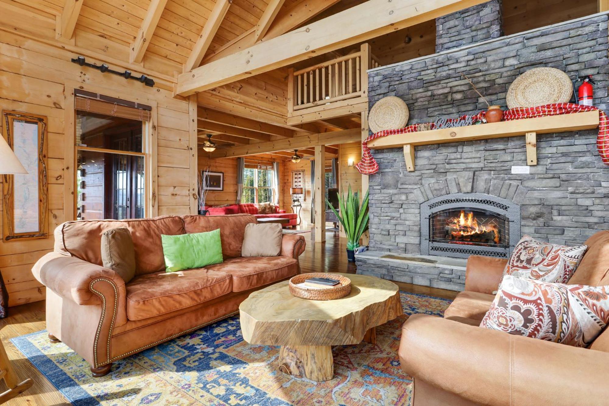 Sky High Lodge By Bk Stays. Large Cabin. Amazing Views. Game Room. Jacuzzi. Six Bedrooms. Sleeps 12 Blue Ridge Exterior photo