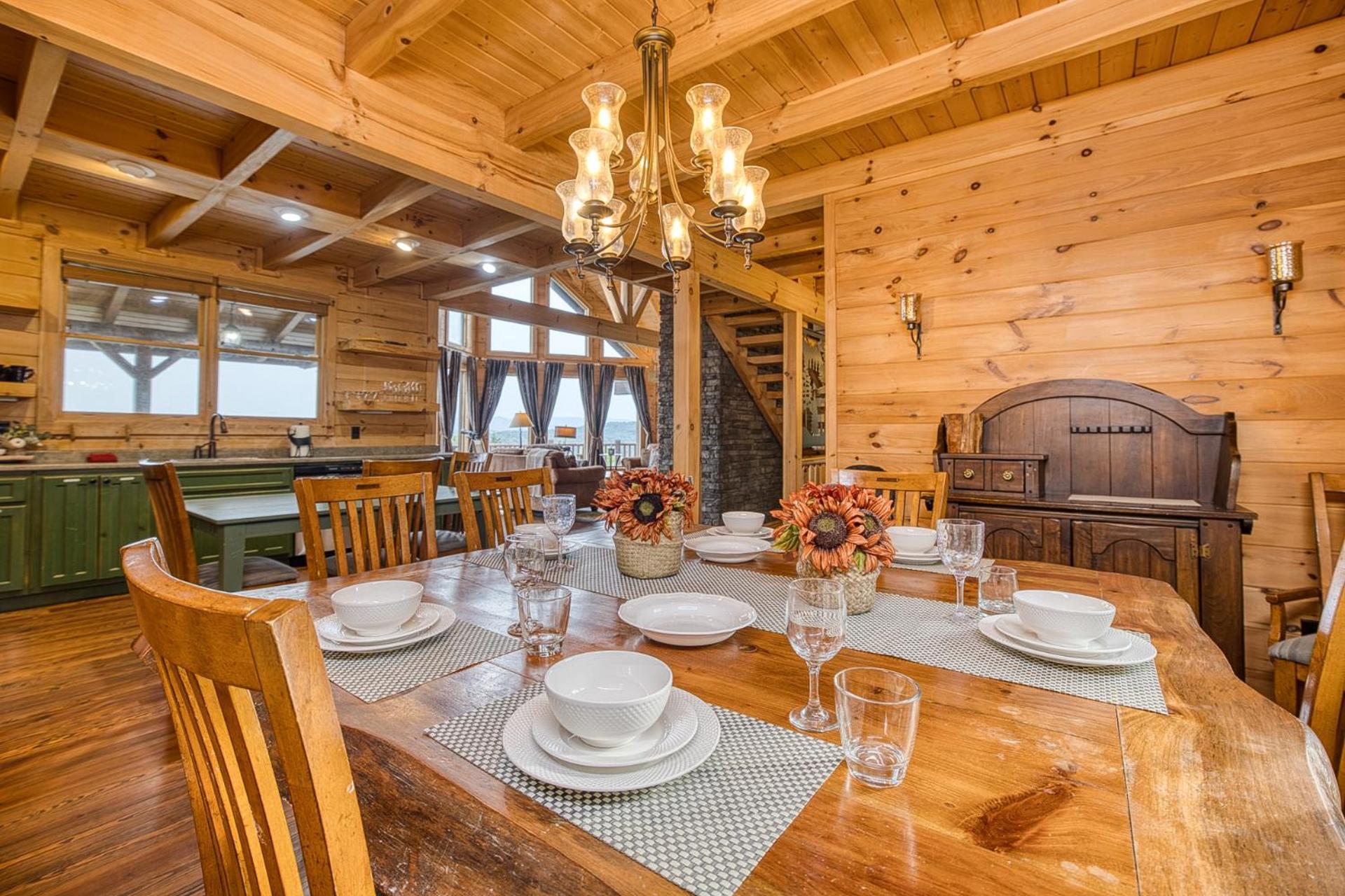 Sky High Lodge By Bk Stays. Large Cabin. Amazing Views. Game Room. Jacuzzi. Six Bedrooms. Sleeps 12 Blue Ridge Exterior photo